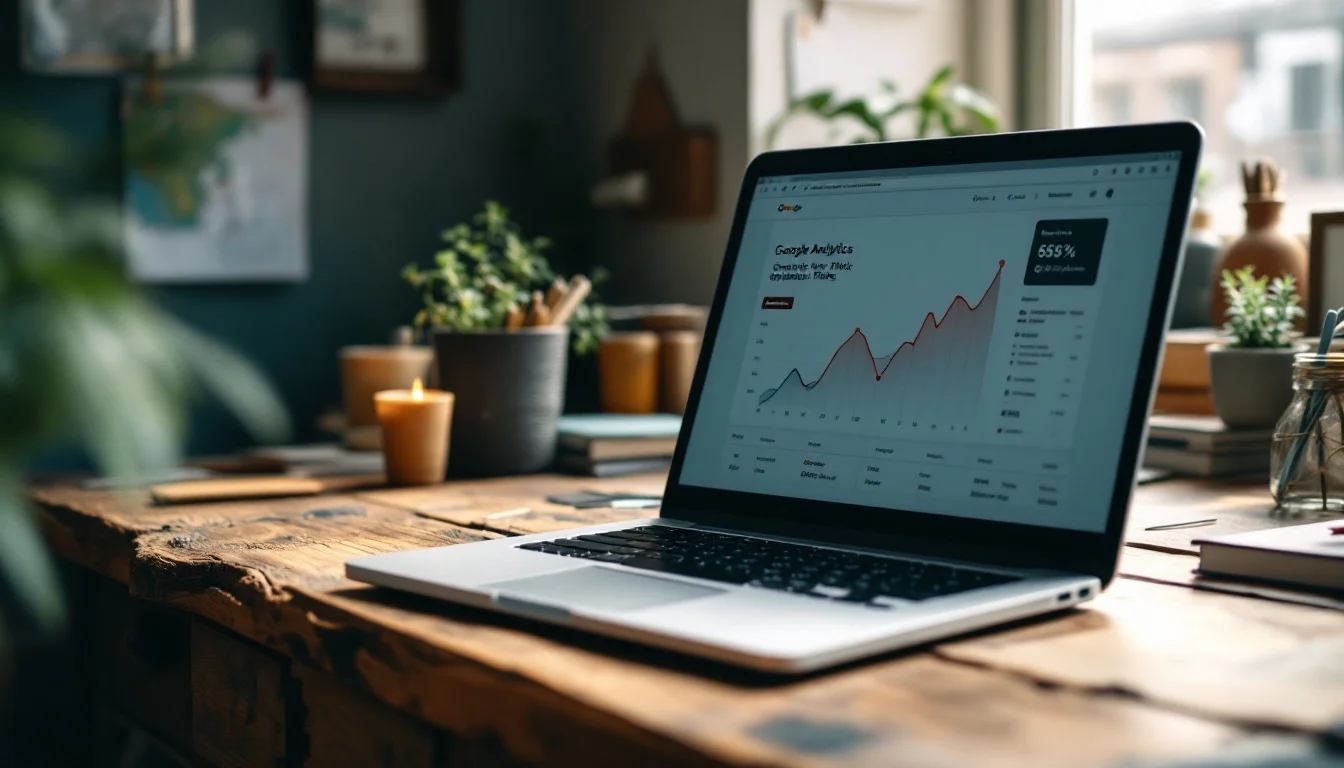 How To Do SEO On WordPress — A Google Analytics dashboard displaying a WordPress site's organic traffic growt How To Do SEO On WordPress — A Google Analytics dashboard displaying a WordPress site's organic traffic growt